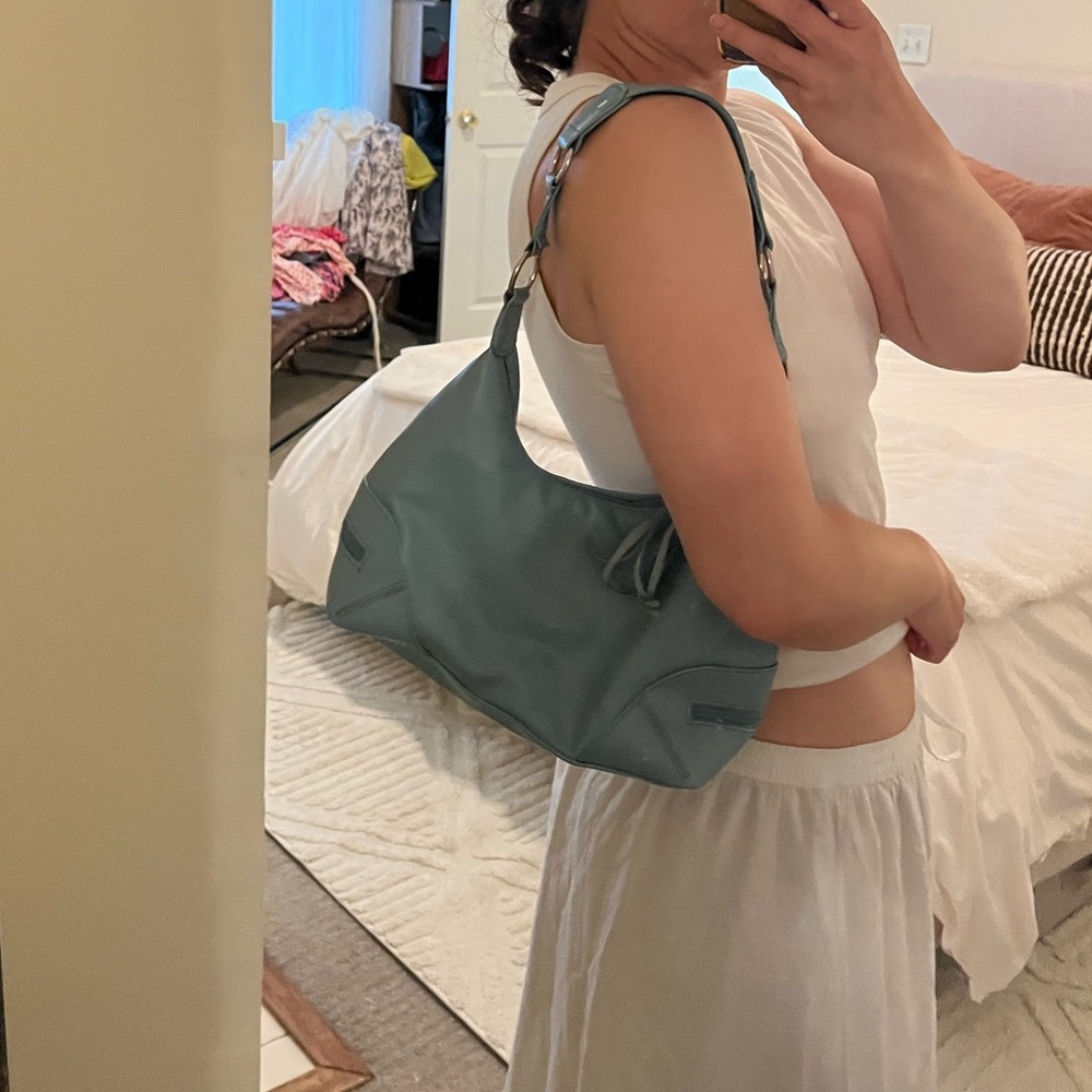Vintage blue leather bag